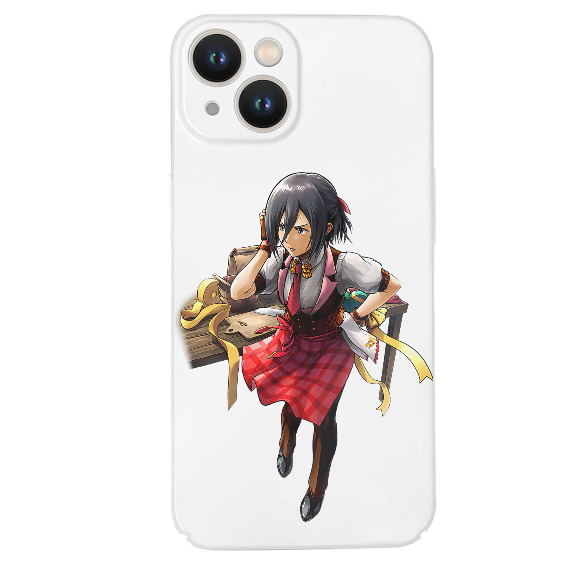 （画像用） 進撃の巨人 ミカサ·アッカーマン Attack on Titan Mikasa Ackerman 【iPhone 14シリーズ対応】ハードケース